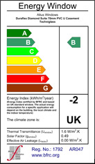 Certificate of Altus' Ability to Supply & Fit 'B'-Rated Energy-Rated Windows