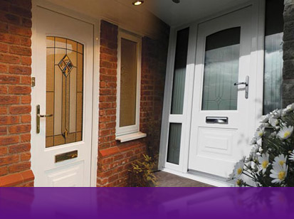 a montage of some Rockdoor Leicestershire front doors