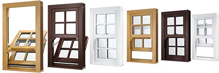 a montage of sash windows