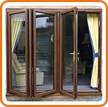 A photo of a UPVC bi-fold door