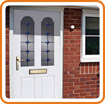 A photo of a UPVC front door