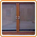 A photo of a UPVC patio door