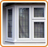 A photo of a bay window